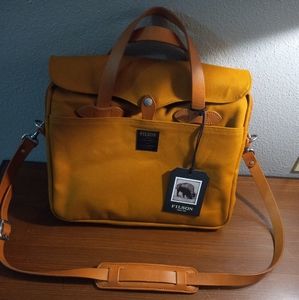 Filson leather briefcase